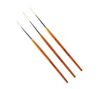 ACOGEDO Set di Pennelli per Nail Art Lineari, 3 Pezzi con Dimensioni