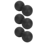 ACOGEDO Set di Sfere di Massaggio a Arachidi in Silicone 3 Pezzi per Rilassamento Muscolare e Autolease di sé, Rosso Rosa, Leggero e di Fitness Al Collo e Spalla per Viaggi (BLACK)