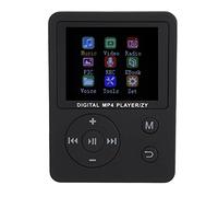 ACOGEDO Sottile e Leggero Schermo a Colori Portatile Lettore HiFi Lettore Musicale MP3 MP4 USB Rotondo Bianco Semplice Memoria MP3 TF Portatile Leggero MP4 Schermo a Colori Musica / (BLACK)