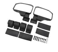 ACOGEDO Specchietti Retrovisori Grandangolari da 2 Pezzi per Moto ATV UTV - Specchietti Laterali in Vetro Ottico con Supporto Articolato a 360°, Finitura Opaca