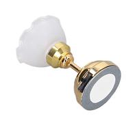 ACOGEDO Squisita Lampada a Cupola per Bambole con Design di Fiori Vintage - Luce a LED in Miniatura in Scala 1/12 per Decorazioni per Bambole Fai -da -te - Batteria a Cella a Bottone Azionata