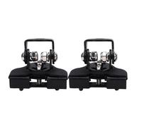 ACOGEDO Staffa di Montaggio per Barra Luminosa a LED, Struttura Interamente in Metallo con 2 Giunti Regolabili e Manicotto di Protezione in Gomma, per Auto SUV Camion ATV UTV Pickup (BLACK)