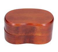 ACOGEDO Stile Giapponese Portatile a Doppio Strato a Forma di Vita Box in Legno Semplice Sushi Box Materiale Ecologico Non Tossico per il Guscio Ruvido e Durevole Resistente Alla Corrosione Leggero