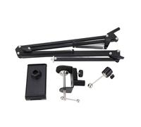 ACOGEDO Supporto per Telefono da Letto Supporto per Tablet Estensibile con Rotazione a 360 Gradi in Metallo con Porta di Ricarica Riservata per Camera da Letto