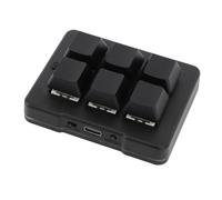 ACOGEDO Tastiera da Gioco a 6 Tasti con USB Cablata e Programmazione Macro Personalizzabile, Tastiera da Gioco Meccanica Portatile RGB con una Sola Mano per e