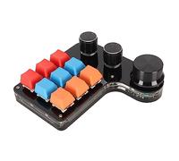 ACOGEDO Tastiera Programmabile a 9 Tasti con Tastiera da Gioco Meccanica Macro USB a 3 Manopole con una Sola Mano e da Ufficio