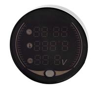 ACOGEDO Termometro Digitale Elettronico per in 1 Voltmetro Orologio Indicatore di Temperatura per Lente a Conchiglia Dalle Prestazioni Robuste Combinato e Voltmetro Termometro un Calibro Alto