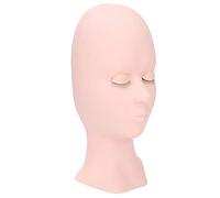 ACOGEDO Testa di Estensione delle Ciglia in Silicone con Palpebre Rimovibili per la Testa di Allenamento di Estensione delle Ciglia in Rosa - Trama Realistica e applicabilità Versatile per la