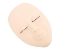 ACOGEDO Testa di Manichino Estensione della Ciglia in Silicone Morbido con Palpebre Rimovibili | Lash Practice Mannequin Face per l'applicazione e la Formazione del Trucco