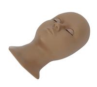 ACOGEDO Testa di Manichino per Ciglia Staccabile per la Pratica del Trucco - Morbido Stampo per Viso Elastico in Silicone con Ciglia Allungate - Rosa, per l'allenamento di Estensione delle (Bocche
