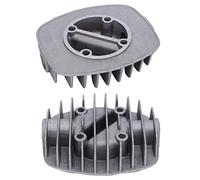 ACOGEDO Testata del Cilindro del Compressore d'aria 2 Pezzi Testata del Cilindro del Doppio 2,5P/3P/5P/6P Accessori in Dissipazione, un Buon Realizzato con il Metodo Anche la Guida e un del