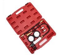 ACOGEDO Tester per Bombole Kit Rilevatore di Perdite di Compressione a Doppia Pressione 0-7bar/0-100psi Cilindro a Prova di Perdite Tester di Pressione di Compressione per BomboleRilevatore di per