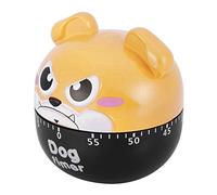ACOGEDO Timer da Meccanico Simpatico Cane Contatori Manuali per Strumento di Promemoria Casalinga Numero di Te e Timer da CucinaTimer MeccanicoTimer da CucinaContatori di (Giallo marrone chiaro)