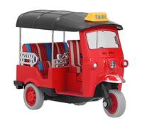 ACOGEDO Tira Indietro Giocattolo Triciclo Tailandese con Design in Lega di Simulazione, Modello di Auto Blu Tuk Tuk per Bambini, Giocattolo per Auto a Tiro Interattivo per Bambini (rosso)
