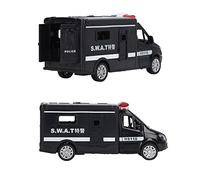 ACOGEDO Veicolo Giocattolo per Bambini Modello di Auto in Lega con Apertura a 4 Porte Simulata con Luce Sonora per Ragazzi e Ragazze L Veicolo Speciale della Polizia Fino Alla Massima Lega e Modello