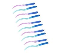 ACOGEDO Vibranti Estensioni di Capelli Colorati Clamp/Holder in - Gradiente Blu e Viola Luminoso Evidenziano Capelli per Stile Lungo Dritto - Facile Usare e Mantenere, Avvolto Individualmente