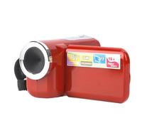 ACOGEDO Videocamera Portatile per Bambini HD Videocamera Digitale con Schermo LCD TFT Giocattolo Rosso e Video Riprodotti Digitale GiocattoloVideocamera DV GiocattoloVideocamera Registratore (rosso)