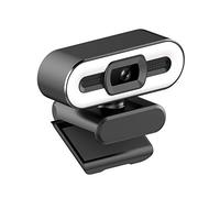 ACOGEDO Webcam USB 4K, 5 MP, Plug And Play, con Microfono Integrato e Luce Regolabile, Ideale per Videoconferenze, Streaming Live e Didattica Online.