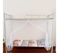 ACOGEDO Zanzariera a Baldacchino per Letto a 4 Angoli con Zanzariera Doppia, Matrimoniale, Rete Bianca Che Impedisce a 2 Zanzare di Morderti e 1 Ti Morde e Consente di Dormire ZanzarieraCanopy