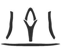 MET Cuscinetti Set Trenta Nero, Accessori per Casco Ciclismo Unisex Adulto, única