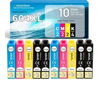aColoriStore 604XL Cartucce Compatibili con epson 604 XL XP 3200 XP 2200 XP 3205 WF 2930 WF 2935 WF 2950 MULTIPACK Premium (4 Nero, 2 Ciano, 2 Magenta, 2 Giallo)