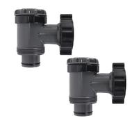 ACOLY 2 pezzi Valvola di arresto per piscina da 38 mm per accessori Intex e Best-way, set di collegamento per piscina Valvola a pistone