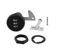 ACOLY Lucchetto a combinazione per moto, gancio curvo da 26 mm, sostituzione del lucchetto per baule di scooter, cilindro di bloccaggio per baule di moto in alluminio e plastica