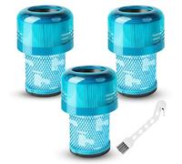 ACOMTUO 3 filtri per aspirapolvere Dyson V12 Detect Slim, filtro Dyson v12 Detect Slim Absolute con spazzola di pulizia, filtro Dyson V12, Absolute Extra/Total Clean/Fluffy