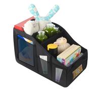 ACOMTUO Organizer Bagagliaio Auto, 46x27x25cm Organizer Auto, Organizer Sedile Autos Bambini con Divisorio, Maniglie e Tasche Multiple in Rete per Giocattoli Libri Snack Tablet(L)