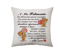 Aconesong A Mio Fidanzato Regali da Ragazza Regali di Compleanno per Fidanzato San Valentines Regali per Lui Copertura del cuscino per Fidanzato Regali Natale Fidanzato Regali (Fidanzato)