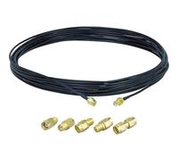 ACONRFTOL SMA Wifi Extension Cable Kit SMA maschio a femmina Cavo coassiale RG174 10M+ 5 pezzi adattatori coassiali rf Cavo antenna per 3G 4G LTE Antenna, ADS-B, SDR Equipment