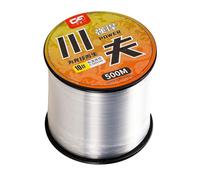 Acooruiteng Lenza da pesca monofilamento, 500 m x 0,5 mm, trasparente, 111 g, materiale in nylon di alta qualità, ideale per pesca in acqua dolce e salata e artigianato