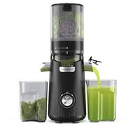 ACOQOOS Estrattore Frutta e Verdura, 135mm Apertura Extra-larga e 1.8L Capacità Estrattore, 300W Centrifuga Frutta e Verdura, 99% Nutrienti Preservati, BPA Free, Facile da Smontare e Pulire, Nero