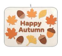Acorn Acero Silhouette Riutilizzabile Stuoia di asciugatura 18x24 Rettangolo Grande tappetino Sotto Scolapiatti Decorativo Home Decor Essentials