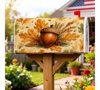 Acorn Coperture magnetiche per cassette postali, rustiche foglie di pino marrone autunnale, protezione per la decorazione del prato, 53 x 64 cm