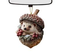 Acorn Ornaments - 2D Flat Forest Animal Holiday Decor, Decorative