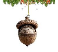 Acorn Ornaments - Rustic Holiday Decorations, Natural Theme | Hanging Tree Decor For Christmas Winter Weddings Home Shelves Tables Garlands Craft Projects Seasonal DIY Parties Cabin Farmhouse Fes