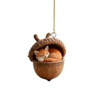 Acorn Ornaments - Rustic Holiday Decorations, Natural Theme | Hanging Tree Decor For Christmas Winter Weddings Home Shelves Tables Garlands Craft Projects Seasonal DIY Parties Cabin Farmhouse Fes