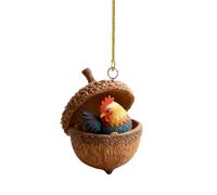 Acorn Ornaments - Rustic Holiday Decorations, Natural Theme | Hanging Tree Decor For Christmas Winter Weddings Home Shelves Tables Garlands Craft Projects Seasonal DIY Parties Cabin Farmhouse Fes