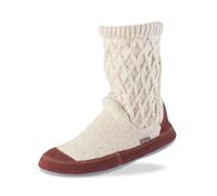 Acorn Pantofole da donna a forma di stivale, comode, in memory foam, antiscivolo, resistenti, a metà polpaccio, con suola interna ed esterna, Avena Puntinato, 6.5-7.5