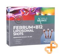 Acorus Balance Ferrum + B12 Liposomal Shots Soluzione Orale 14 X 25Ml Cognitivo