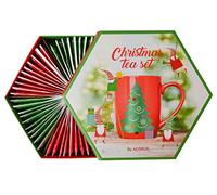 ACORUS | Servizio da tè di Natale - Set regalo "Tè di Natale" | Originali Regali Natale | Il tè alle erbe e alla frutta naturali al 100% | (60 Bustine di tè)