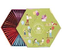 ACORUS | Set da tè regalo di compleanno | Confezione regalo in scatola di cesto di tè naturale di 6 gusti | Regal0 per il compleanno | Set te regalo | 60 bustine di te alle erbe e alla frutta