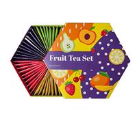 ACORUS Set di Tè alla frutta di lusso | 6 sapori di destinazioni diverse | Set tè regalo | Scatola di selezione grande | Confezioni regalo tè | 60 bustine di tè