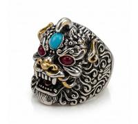 Acosse Pixiu Anello per uomo e donna, talismano per protezione e ricchezza, forme sacre multiple, scegli il tuo potere custode, anello gotico punk, regalo spirituale, leggermente regolabile