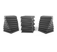 ACOUSPANEL Pannelli Fonoassorbenti Pannello Fonoassorbente Pannelli Acustici Non Compresso Grigio Antracite (30x30x4cm / 24 Unità)