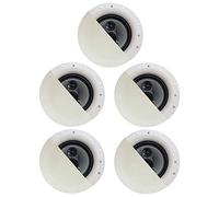 Acoustic Audio by Goldwood CSic84 - Set di 5 altoparlanti da soffitto senza cornice da 20,3 cm, a 3 vie, per home theater, colore: bianco (modello: CSic84-5S)