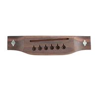 Acoustic Guitar Bridge Rosewood | Pre Drilled & Precisely Cut | Folk Guitar Replacement Bridge for Simple Installation | Sturdy Rosewood Material