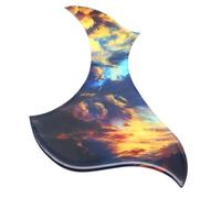 Acoustic Guitar Pickguard Battipenna decorativo in celluloide epossidico per chitarra acustica protezione antigraffio per chitarra folk(Purple)
