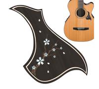 Acoustic Guitar Pickguard, Stringed Strumento Anti Scratch Sticker, 6,89 x 3,74 in Portable Resistant Protective Film, Pick guard for Acoustic Guitar Maintenance, Protection